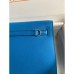 Replica Handbag Store Kelly Danse II Bag In Blue Hydra Evercolor Calfskin