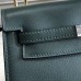 Replica Handbag Store Kelly Danse Handmade Bag In Dark Green Swift Leather