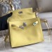 Replica Handbag Store Kelly Danse Handmade Bag In Jaune Swift Leather