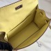 Replica Handbag Store Kelly Danse Handmade Bag In Jaune Swift Leather