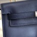 Replica Handbag Store Kelly Danse Handmade Bag In Blue Swift Leather