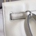 Replica Handbag Store Kelly Danse Handmade Bag In White Swift Leather