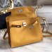 Replica Handbag Store Kelly Danse Handmade Bag In Yellow Swift Leather