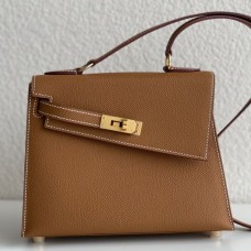 Replica Handbag Store Kelly En Desordre 20 Handmade Bag In Gold Epsom Calfskin
