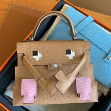 Replica Handbag Store Kelly Doll Picto Bag in Chai Epsom Calfskin