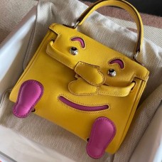 Replica Handbag Store Kelly Doll Quelle Idole Bag in Jaune Ambre Swift Calfskin