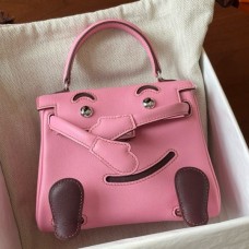 Replica Handbag Store Kelly Doll Quelle Idole Bag in Pink Swift Calfskin