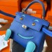 Replica Handbag Store Kelly Doll Quelle Idole Bag in Blue Swift Calfskin