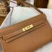 Replica Handbag Store Kelly Elan Handmade Bag In Gold Chevre Mysore Leather