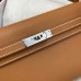 Replica Handbag Store Kelly Elan Handmade Bag In Gold Epsom Leather