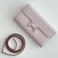 Replica Handbag Store Constance To Go Wallet in Mauve Pale Epsom Calfskin