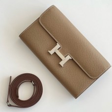 Replica Handbag Store Constance To Go Wallet in Taupe Epsom Calfskin
