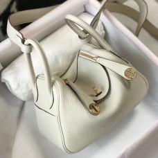 Replica Handbag Store Mini Lindy Bag In White Clemence Leather