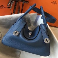 Replica Handbag Store Blue Agate Clemence Lindy 30cm Bag with PHW Replica Handbag Store Blue Agate Clemence Lindy 30cm Bag with PHW