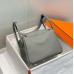 Replica Handbag Store Lindy 26cm Bag In Gris Meyer Clemence Leather