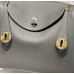 Replica Handbag Store Lindy 26cm Bag In Gris Meyer Clemence Leather