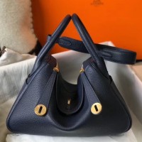 Replica Handbag Store Lindy 30cm Bag In Navy Blue Clemence Leather Replica Handbag Store Lindy 30cm Bag In Navy Blue Clemence Leather