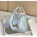 Replica Handbag Store Lindy 30cm Bag In Blue Brume Clemence Leather