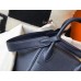 Replica Handbag Store Lindy 30cm Bag In Navy Blue Clemence Leather