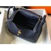 Replica Handbag Store Lindy 30cm Bag In Navy Blue Clemence Leather
