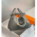 Replica Handbag Store Lindy 30cm Bag In Gris Meyer Clemence Leather