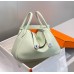 Replica Handbag Store Lindy 30cm Bag In Vert Fizz Clemence Leather