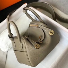 Replica Handbag Store Mini Lindy Bag In Gris Tourterelle Clemence Leather