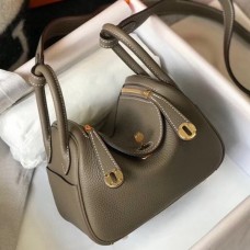 Replica Handbag Store Mini Lindy Bag In Taupe Clemence Leather