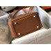 Replica Handbag Store Mini Lindy Bag In Brown Clemence Leather