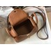 Replica Handbag Store Mini Lindy Bag In Brown Clemence Leather