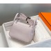 Replica Handbag Store Lindy Mini Bag In Mauve Pale Clemence Leather Replica Handbag Store Lindy Mini Bag In Mauve Pale Clemence Leather