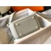 Replica Handbag Store Mini Lindy Bag In Pearl Grey Clemence Leather