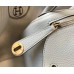 Replica Handbag Store Mini Lindy Bag In Pearl Grey Clemence Leather