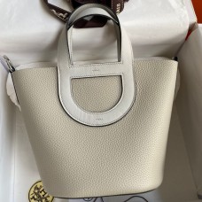 Replica Handbag Store In The Loop 18 Handmade Bag in Pearl Grey Clemence Leather Replica Handbag Store In The Loop 18 Handmade Bag in Pearl Grey Clemence Leather