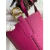 Replica Handbag Store In The Loop 18 Handmade Bag in Rose Purple Clemence Leatherther
