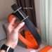 Replica Handbag Store H dAncre Reversible Belt In Orange/Noir Leather Replica Handbag Store H dAncre Reversible Belt In Orange/Noir Leather