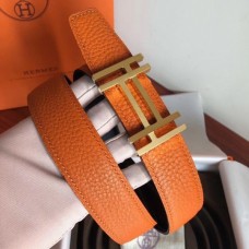 Replica Handbag Store H Au Carre Belt Buckle & Orange 32mm Strap