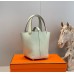 Replica Handbag Store Picotin Lock 18 Bag In Vert Fizz Clemence Leather