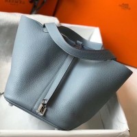 Replica Handbag Store Blue Lin Picotin Lock MM 22cm Bag Replica Handbag Store Blue Lin Picotin Lock MM 22cm Bag