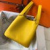 Replica Handbag Store Picotin Lock 22 Bag In Yellow Clemence Leather Replica Handbag Store Picotin Lock 22 Bag In Yellow Clemence Leather