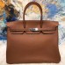 Replica Handbag Store Brown Clemence Birkin 40cm Handmade Bag