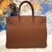 Replica Handbag Store Brown Clemence Birkin 40cm Handmade Bag