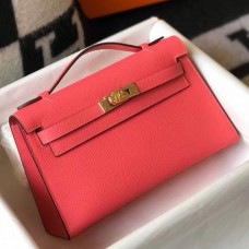 Replica Handbag Store Kelly Pochette Bag In Rose Lipstick Epsom Leather Replica Handbag Store Kelly Pochette Bag In Rose Lipstick Epsom Leather