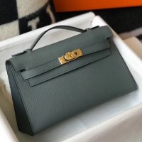 Replica Handbag Store Kelly Pochette Bag In Vert Amande Epsom Leather Replica Handbag Store Kelly Pochette Bag In Vert Amande Epsom Leather
