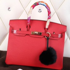 Replica Handbag Store Red Clemence Birkin 40cm Handmade Bag