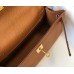 Replica Handbag Store Kelly Pochette Bag In Gold Epsom Leather Replica Handbag Store Kelly Pochette Bag In Gold Epsom Leather