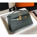 Replica Handbag Store Kelly Pochette Bag In Vert Amande Epsom Leather