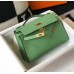 Replica Handbag Store Kelly Pochette Bag In Vert Criquet Epsom Leather Replica Handbag Store Kelly Pochette Bag In Vert Criquet Epsom Leather