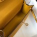 Replica Handbag Store Kelly Pochette Bag In Yellow Epsom Leather Replica Handbag Store Kelly Pochette Bag In Yellow Epsom Leather
