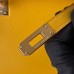 Replica Handbag Store Kelly Pochette Handmade Bag In Jaune Ambre Swift Calfskin